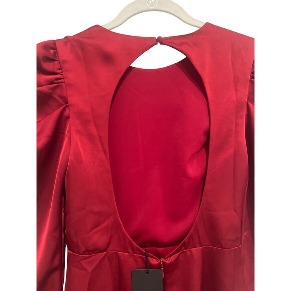 NWT - NBD Pandora Burgundy Dress Size XS - Picture 7 of 7